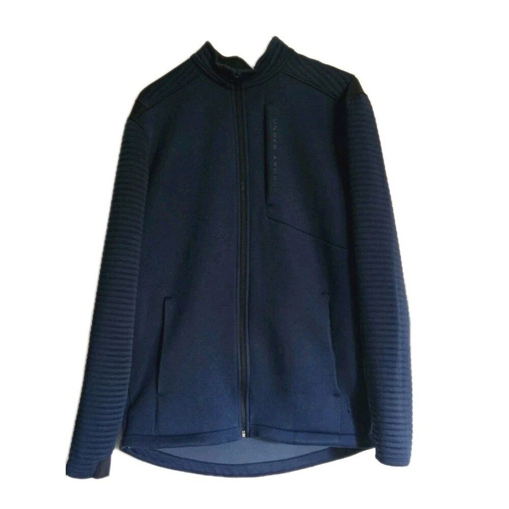 Under Armour Storm Daytona Full Zip Golf Cold Gear Blue Mens Medium M Hoodless